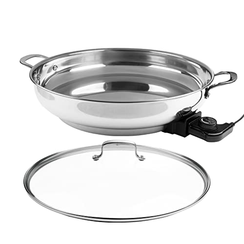 CucinaPro Stainless Steel Electric Skillet