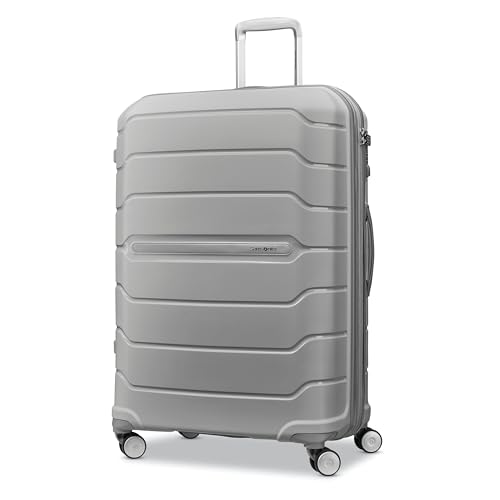 Samsonite Freeform 21-Inch Hardside Carry-On Luggage - Hardshell Carry-On Suitcase - TSA, Airline-Approved - Expandable Hard Shell, Smooth Rolling Spinner Wheels for Lightweight Travel - Navy
