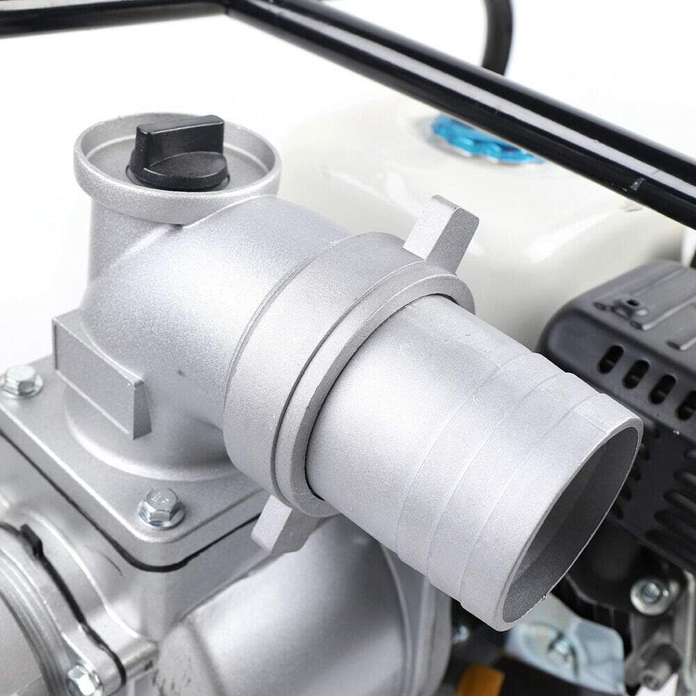 DNYSYSJ Gasoline Water Pump, Gas-Powered Water Transfer Pump 3 Inch 210CC 7.5 HP Heavy Duty Semi-Trash Clean Water Pump Gasoline Engine for Pool Water Remove, lawn garden Irrigate