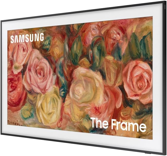 Samsung QN43LS03DA 43 inch The Frame QLED 4K Smart TV (2024 Model) Bundle with HW-LS60D Photo Music Frame Smart Speaker Dolby ATMOS w/Q-Symphony