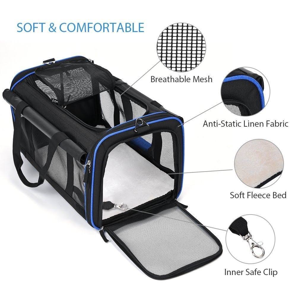 YOUTHINK Pet Wheels Rolling Carrier, Removable Wheeled Travel Carrier for Pets
