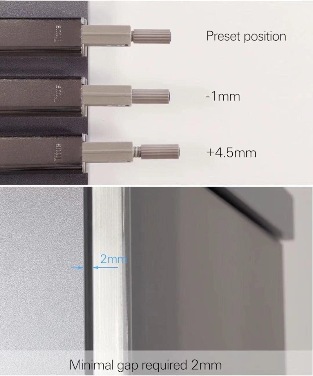 Titus+ Push Latches for Cabinet Door -Push to Open Door Latch,Push Open System for Cabinet Doors and Drawer (10 Pack) Pack of 2