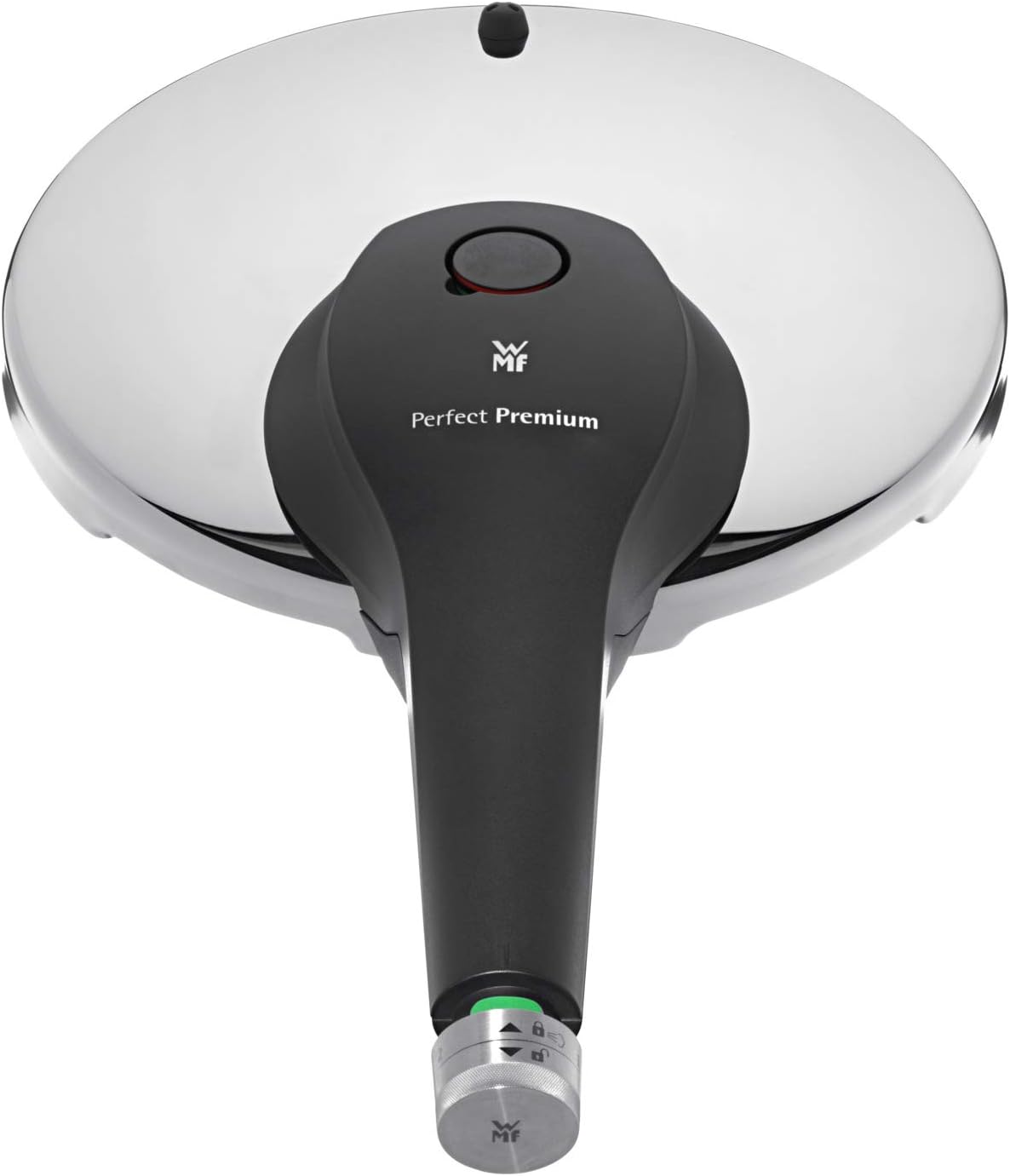 WHF WMF Perfect Premium Pressure 4.5 L Cromargan Polished Stainless Steel 2 Cooking Levels All-in-One Rotary Knob Suitable for Induction Cookers Dishwasher Safe Diameter 22 cm, Silver