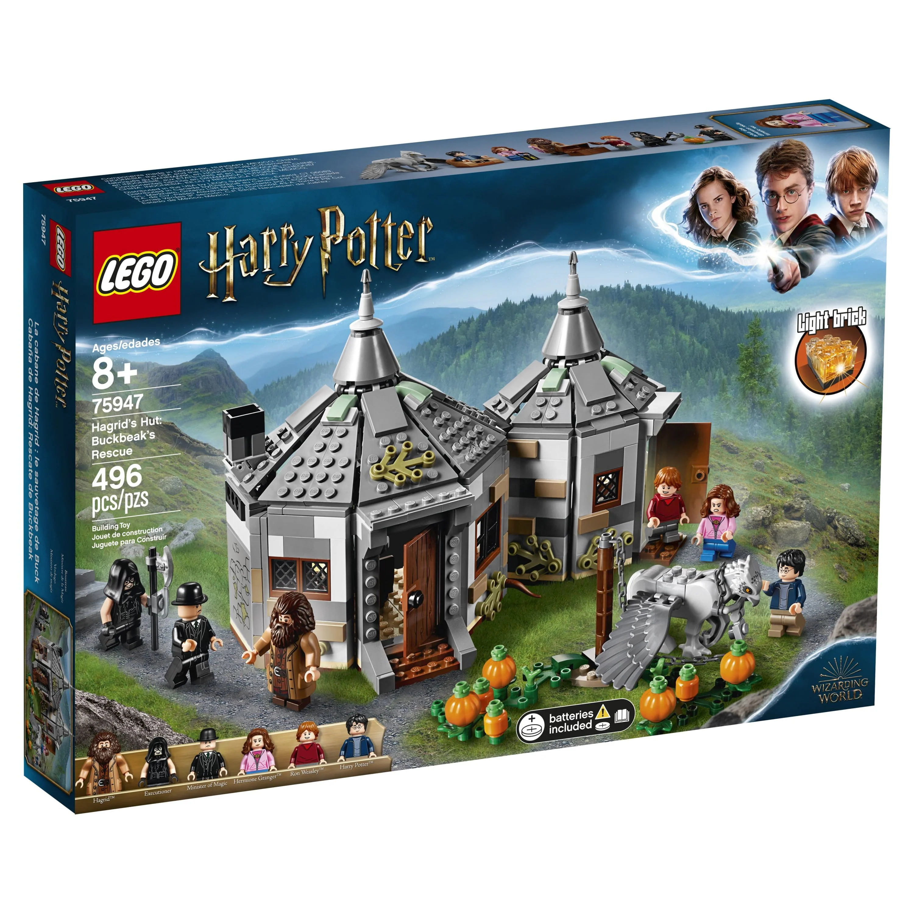LEGO Harry Potter Hagrid's Hut: Buckbeak's Rescue 75947 Building Set (496 Pieces)