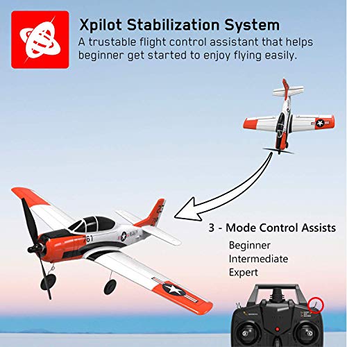 VOLANTEXRC RC Plane for Beginners, 4CH WWII RC Airplane F4U Corsair with Aileron, 2.4Ghz Remote Control Plane with Xpilot Self Righting&One Key Aerobatic&Upgraded Canopy (761-8V2 RTF)
