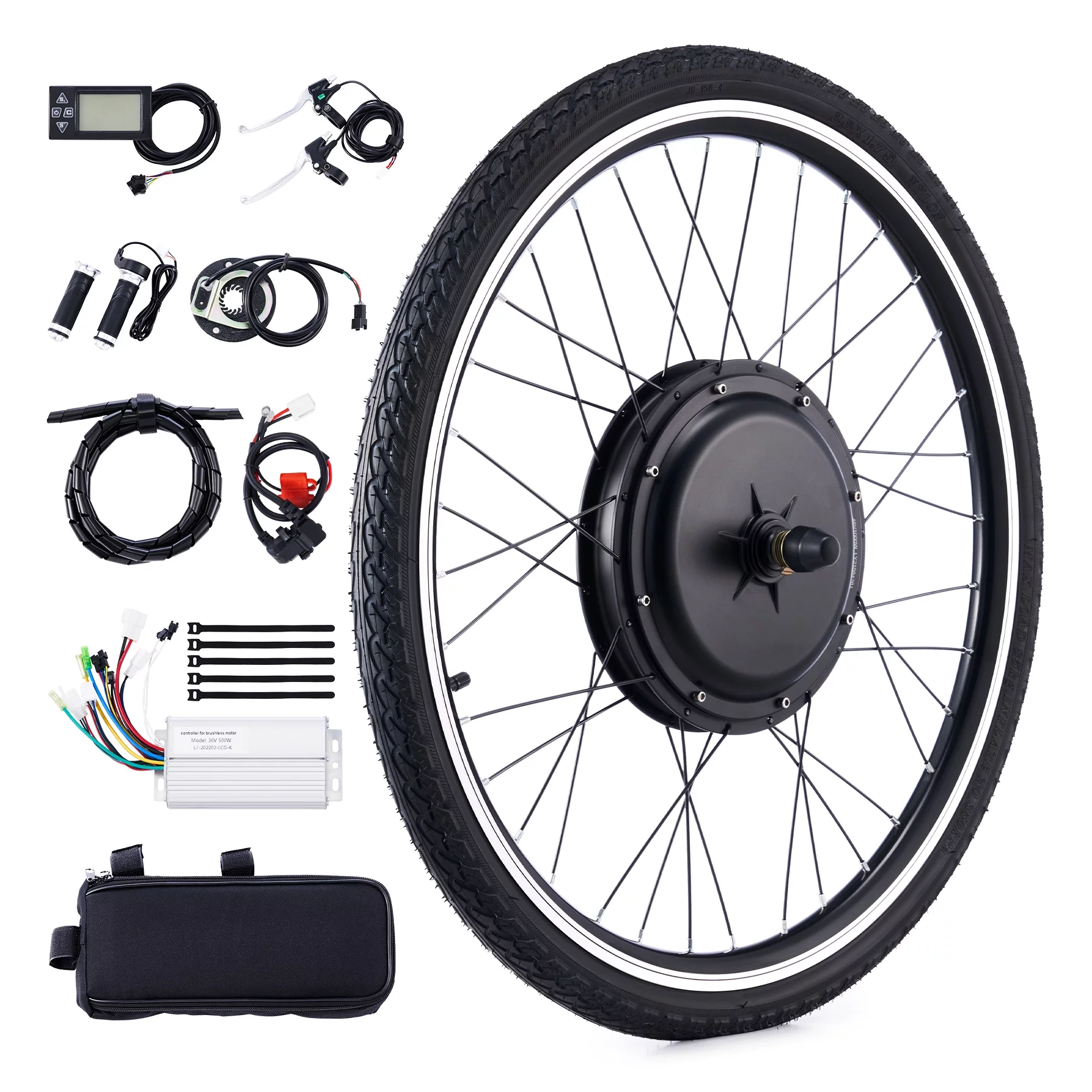 Viribus 26 Inch Electric Bike Kit 1000 Watt Hub Motor LCD Control eBike Conversion Kit