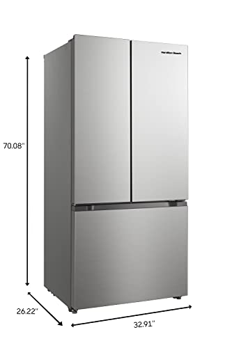 Hamilton Beach French Door Full Size Counter Depth Refrigerator