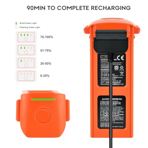 Autel Robotics EVO II Intelligent Battery, 2025 EVO II Battery Fit EVO 2 EVO 2 Pro EVO 2 Enterprise RTK Dual 640T Drones (V2 & V3), 7100mAh 11.55V, Original Smart Battery