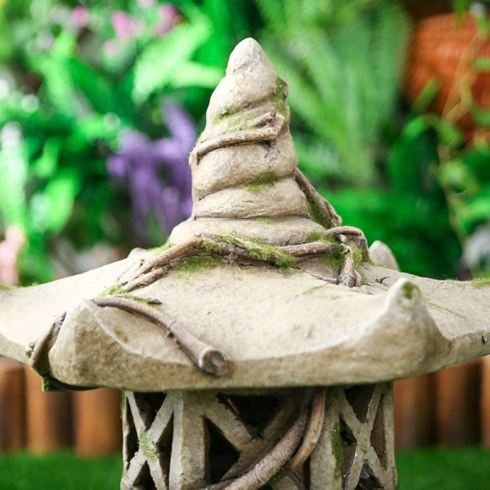 Asian Japanese Lantern Solar Pagoda Garden Statue Decor Garden Ornament