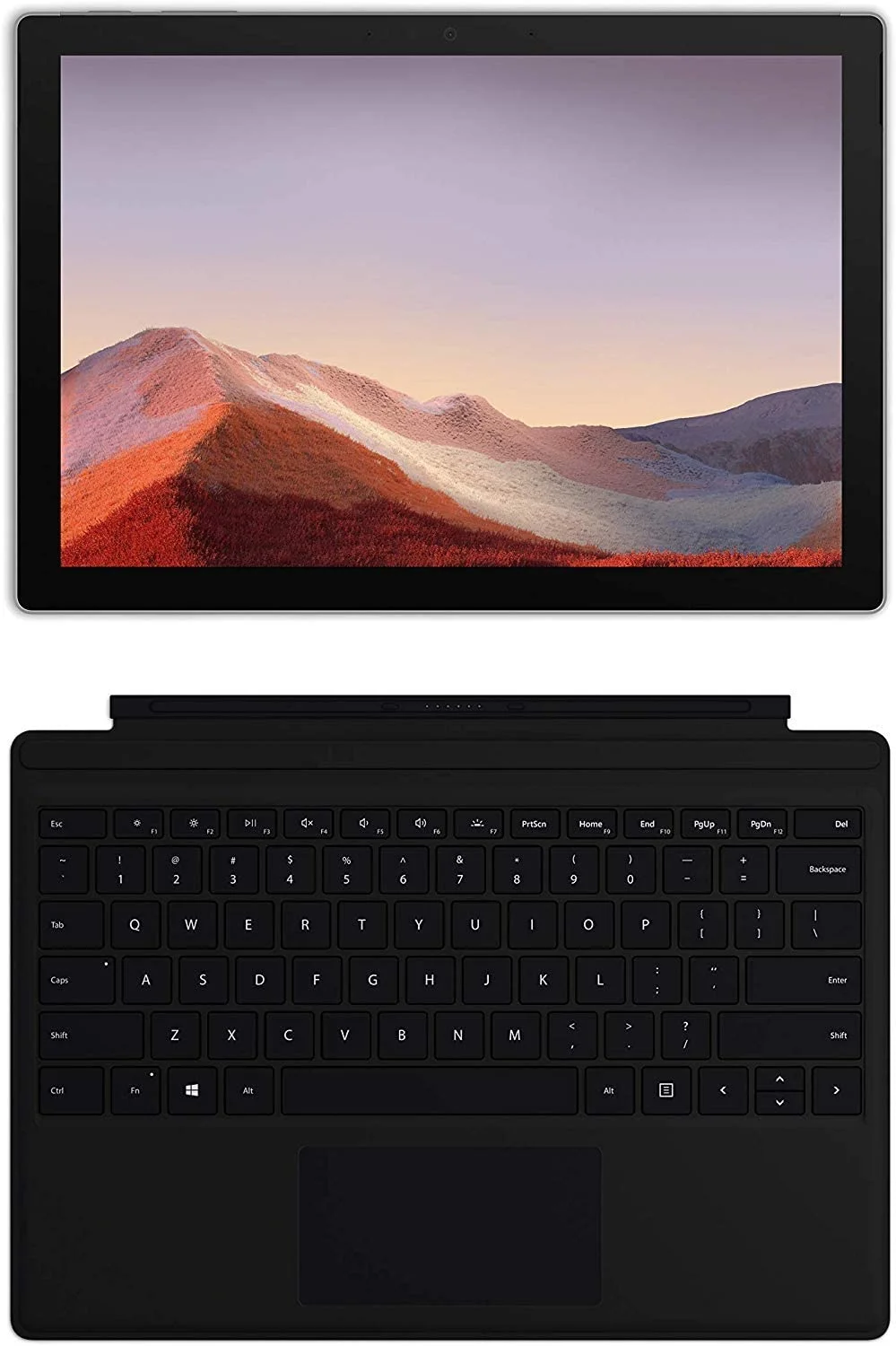 Microsoft Surface Pro 7 Premium 2-in-1 Laptop 12.3” Pixelsense Touchscreen 10th Gen Intel Quad-Core i5-1035G4 8GB DDR4 128GB SSD + 128GB SD Card Intel Iris Plus Graphics USB-C Win10 Silver
