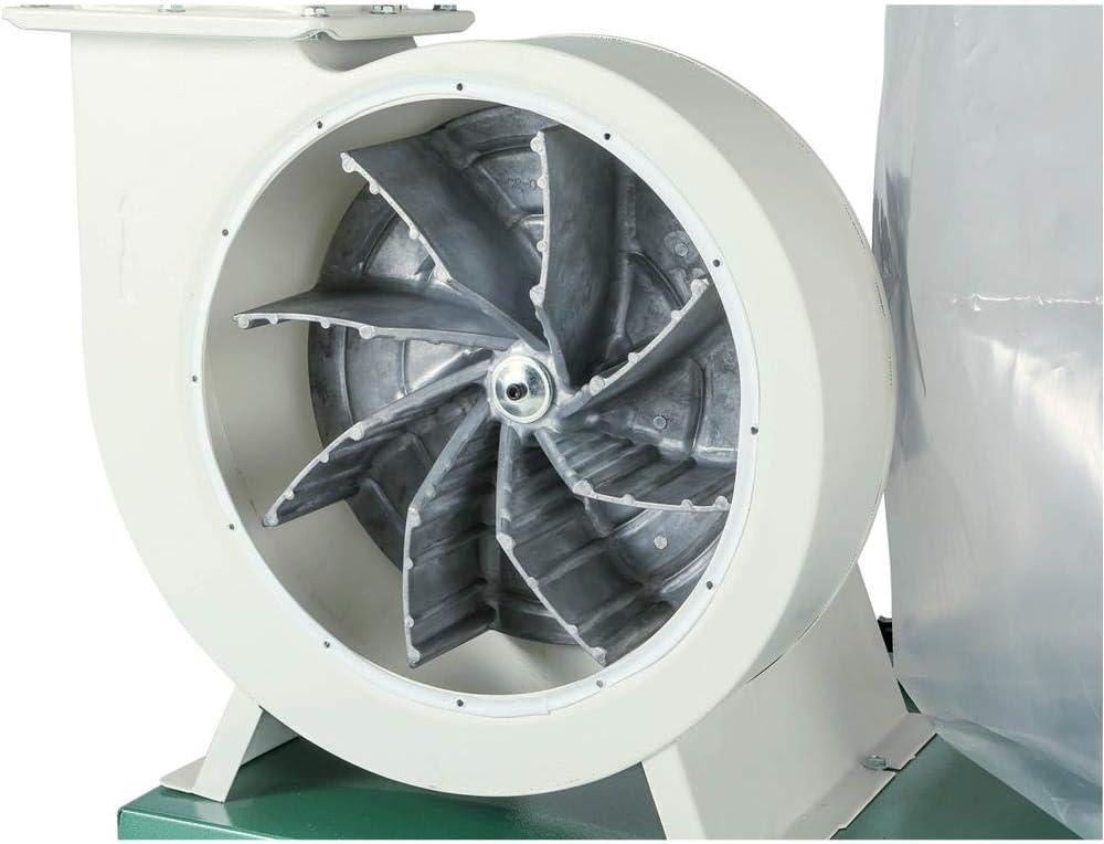 Grizzly G0548ZP 2 HP Canister Dust Collector with Aluminum Impeller - Polar Bear Series