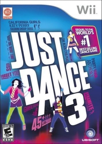 Nintendo Wii Console Bundle with Just Dance 3, Wii Sports & 2 Controllers