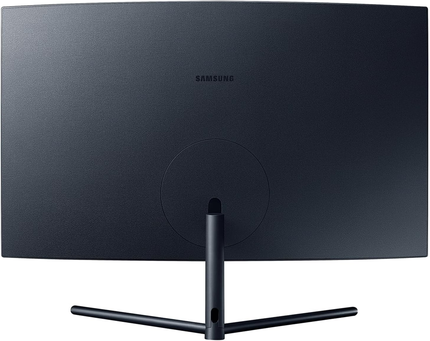Samsung UR59 32-inch Curved 2160P 4K UHD Borderless IPS LCD ViewFinity Monitor, 2-Pack Bundle with, DisplayPort, HDMI, USB - Desk Mount Dual Monitor Stand (U32R590CWN), silver