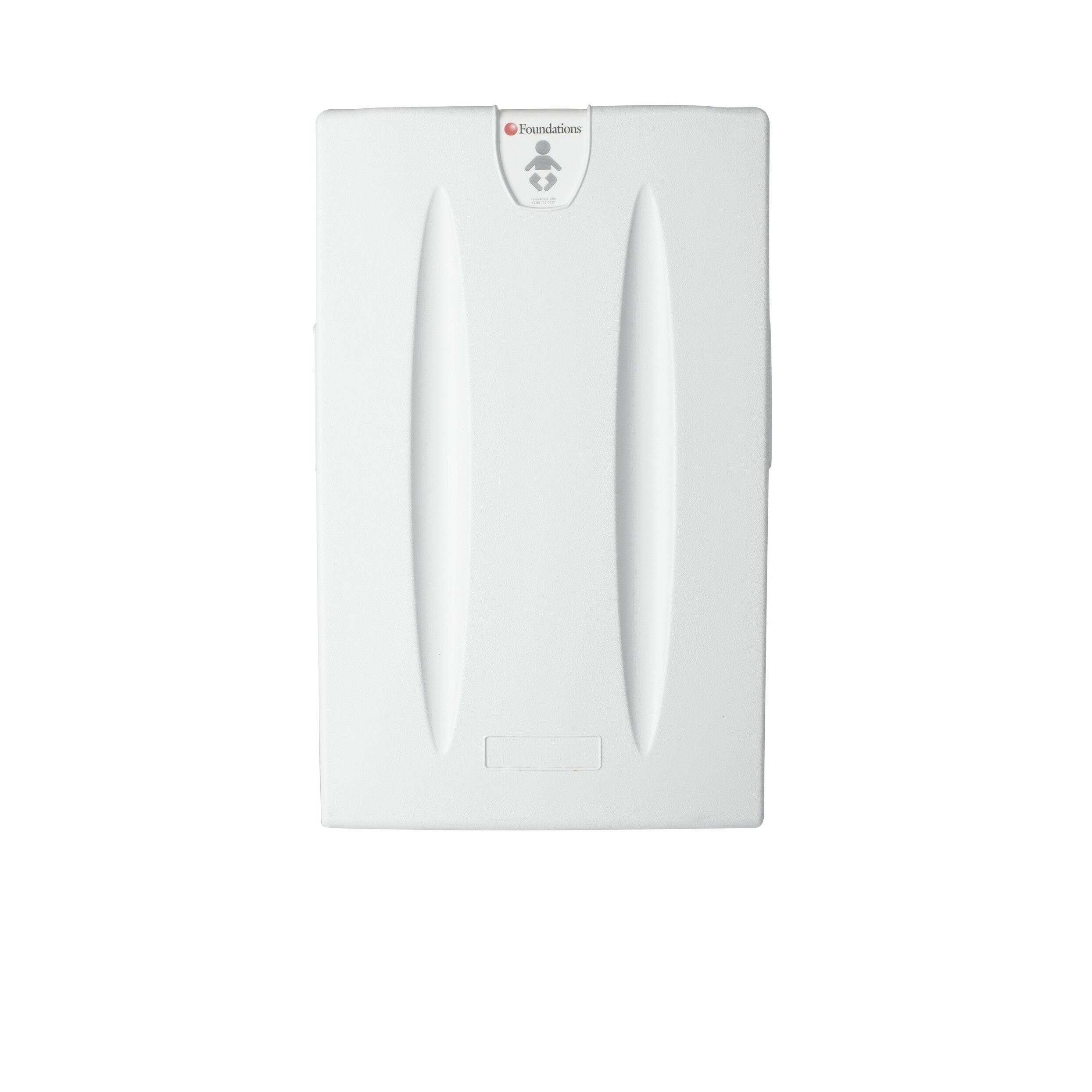 Foundations Polyethylene Vertical Surface Mount Changing Station