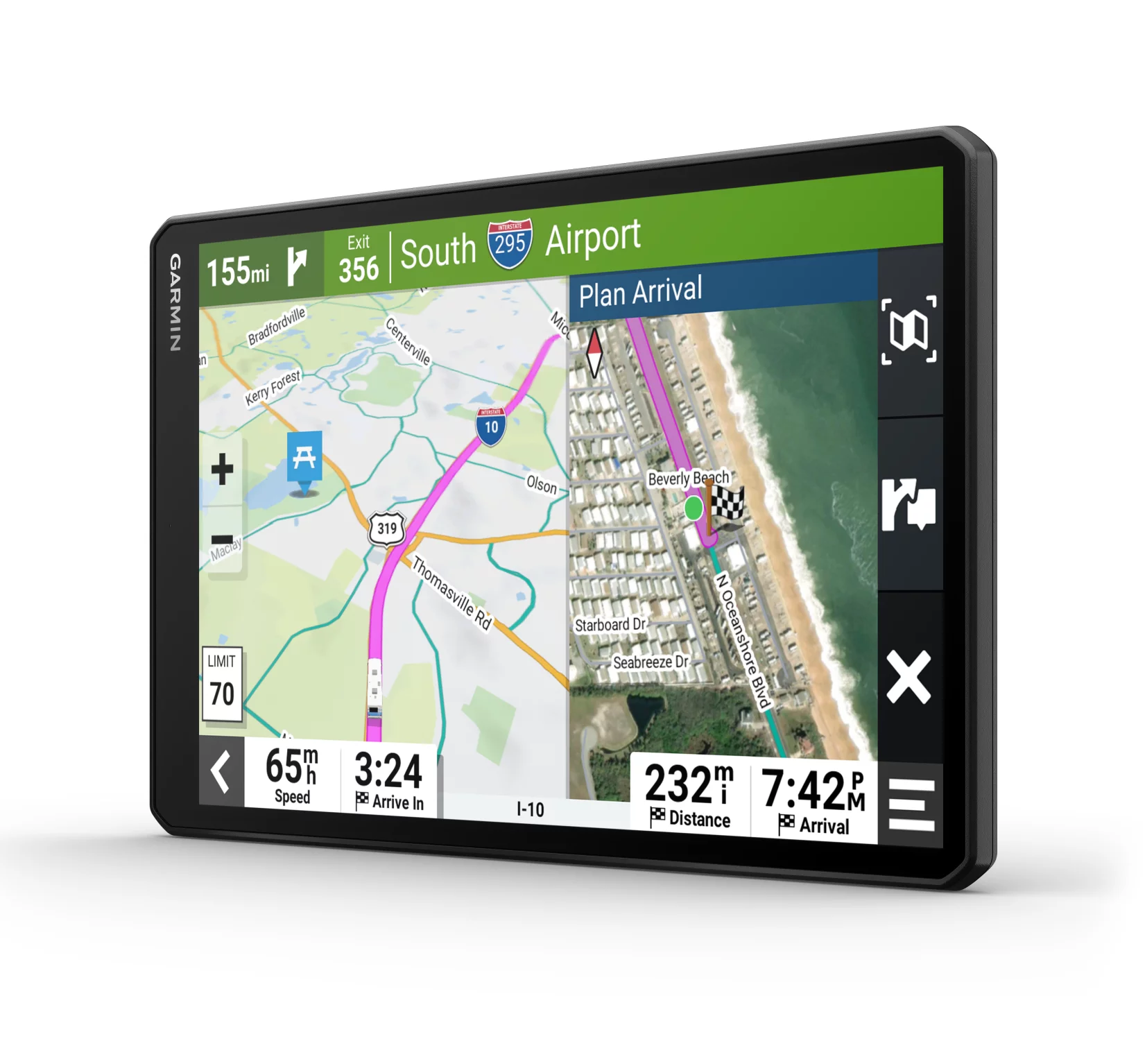 Garmin RV 1095 GPS Navigator Extra-Large 10in Display Unisex Adult and Wearable4U Power Pack Bundle - Curated Treasures Market