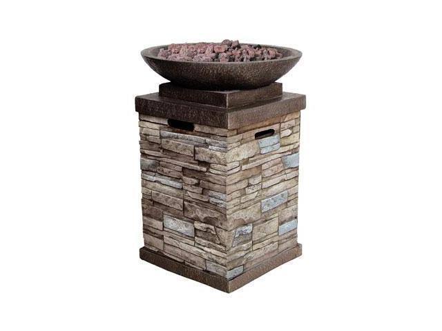Bond Newcastle 20lb Gas Firebowl, Brown