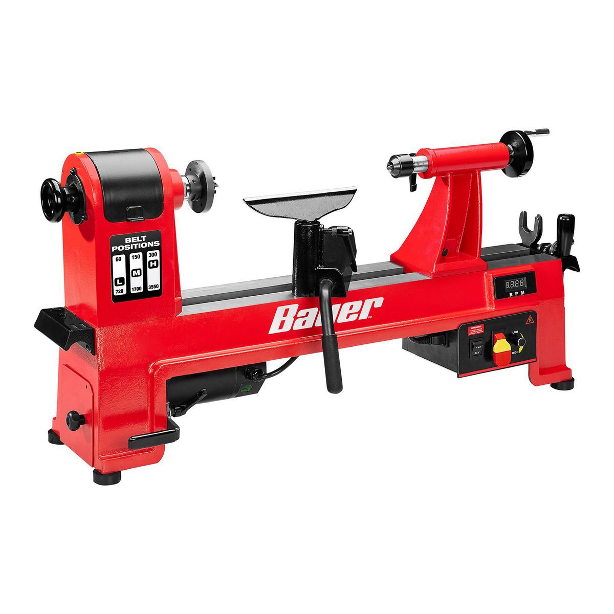 BAUER 14 in. x 20 in. Electronic Variable-Speed Wood Midi Lathe