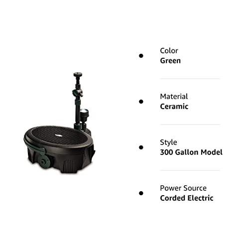 Aquagarden Pennington, Inpond, Pond & Water Pump, Filter, UV Clarifier, LED Spotlight and Fountain, All in One Solution for a Clean, Clear and Beautiful Pond