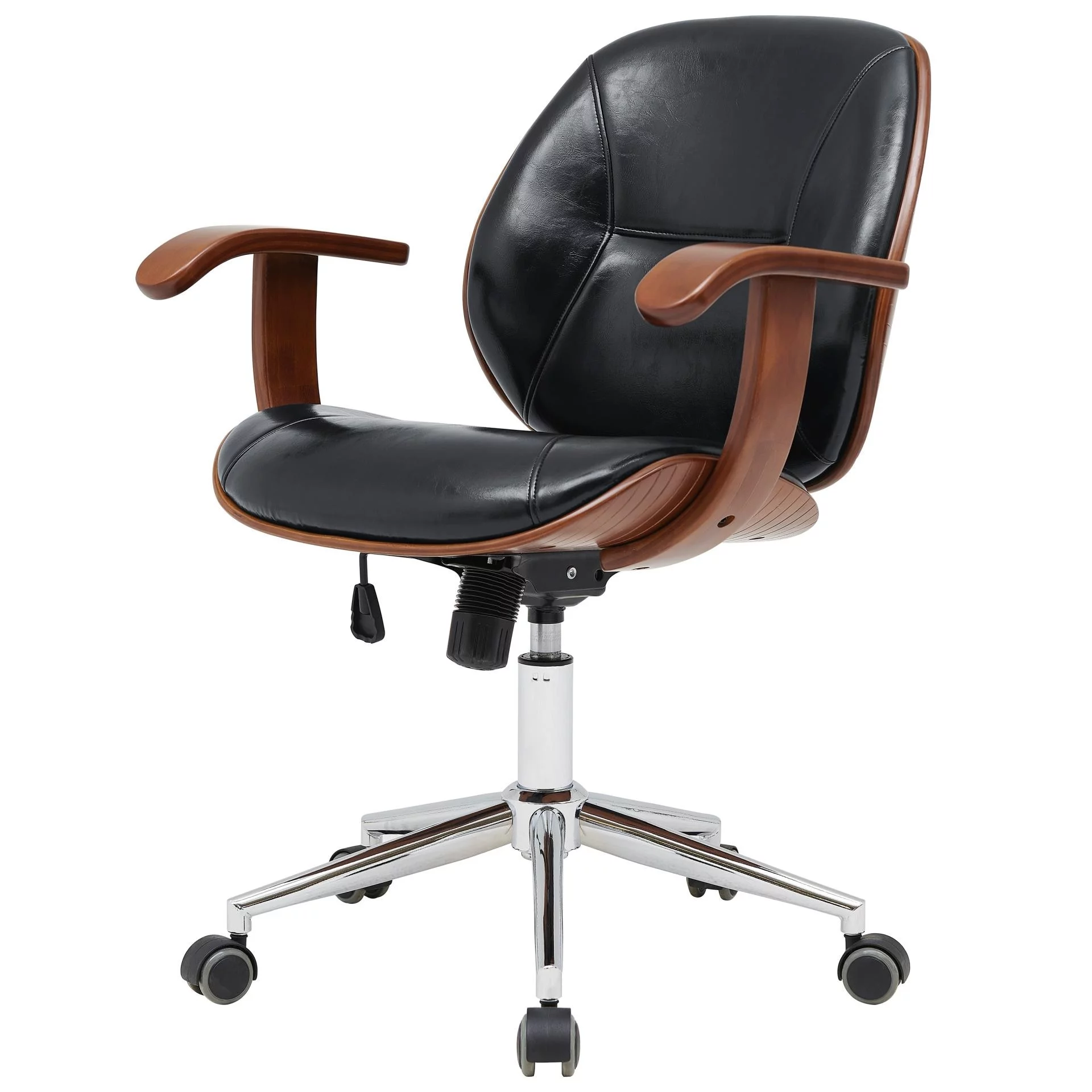 Samuel Bamboo Office Chair w/ Armrest Black
