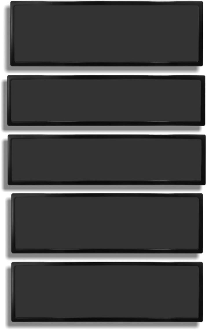 DEMCiflex Dust Filter Kit for CaseLabs STH10 (5 Filters), Black Frame/Black Mesh