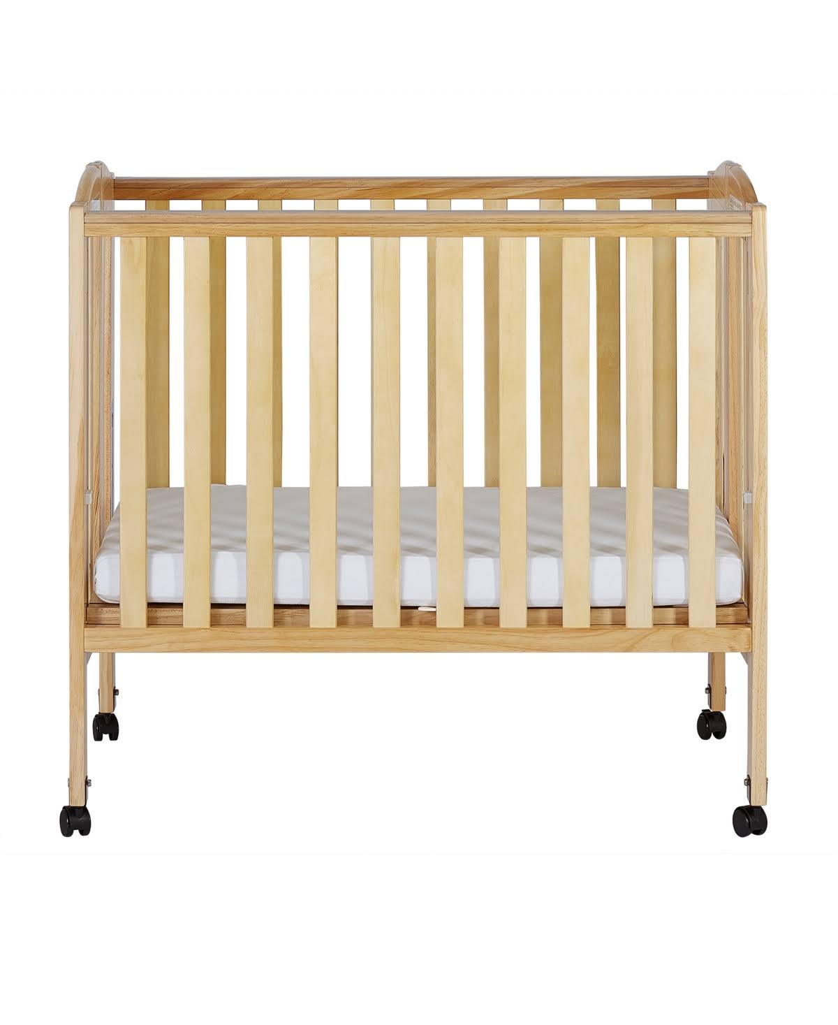 Dream On Me 2-in-1 Wood Folding Portable Crib, Cherry