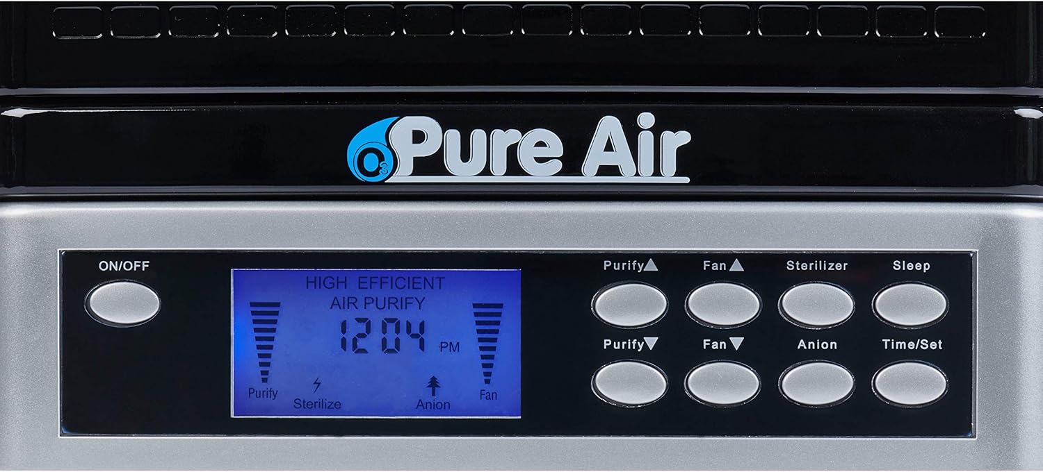 Whole Home Ozone and Ionizer Air Purifier with UV HEPA PCO and Carbon Filtration