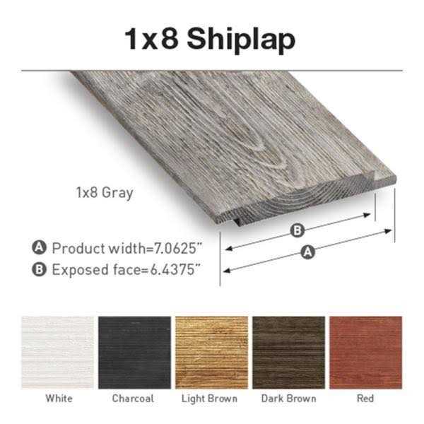 UFP-Edge 1 in. x 8 in. x 6 ft. Barn Wood Pine Shiplap Board - Shop Hardware Tools Online Store