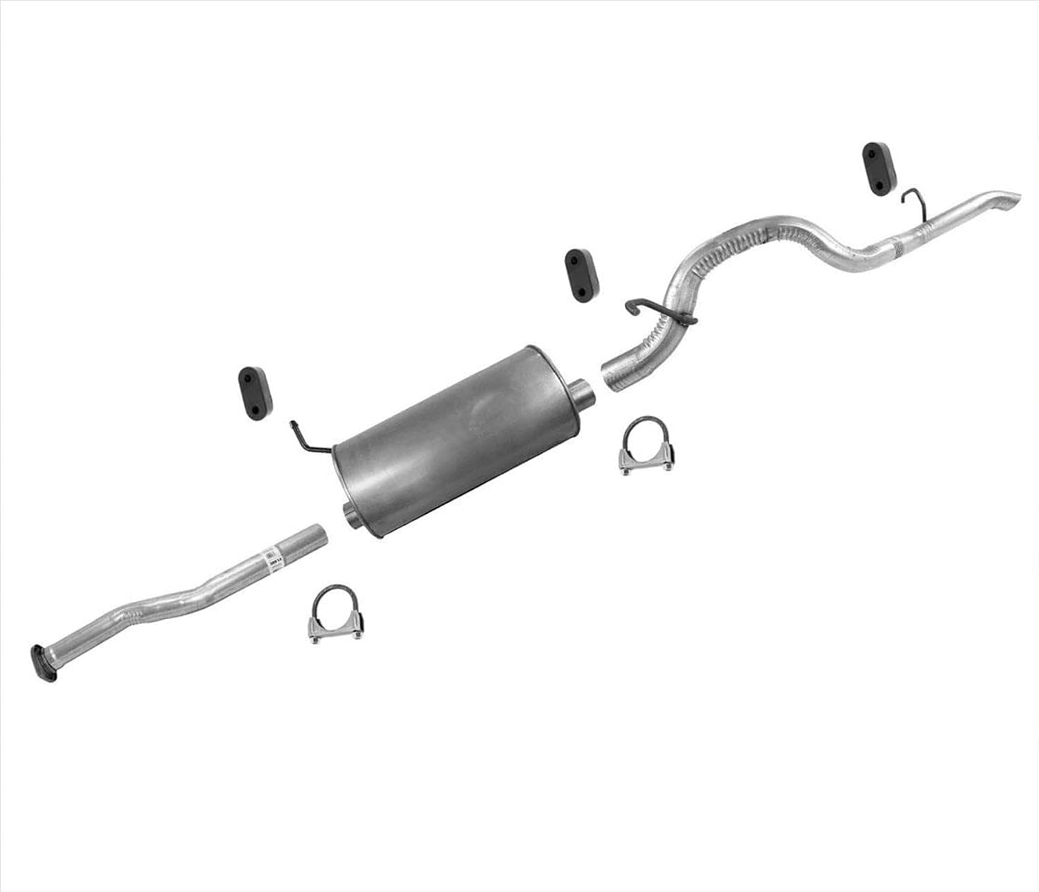 Muffler Exhaust Pipe System for 2004-2012 Colorado With 126 Inch Wheel Base