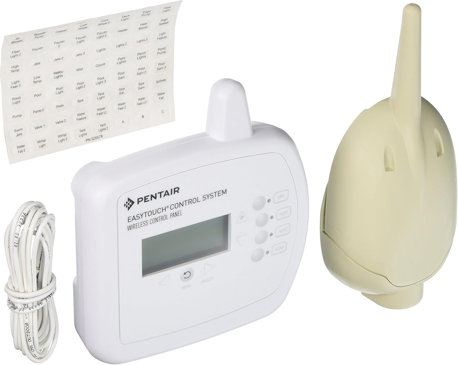 Pentair 520546 EasyTouch Wireless Controller Kit For 4 Circuit System, Including Tranceiver
