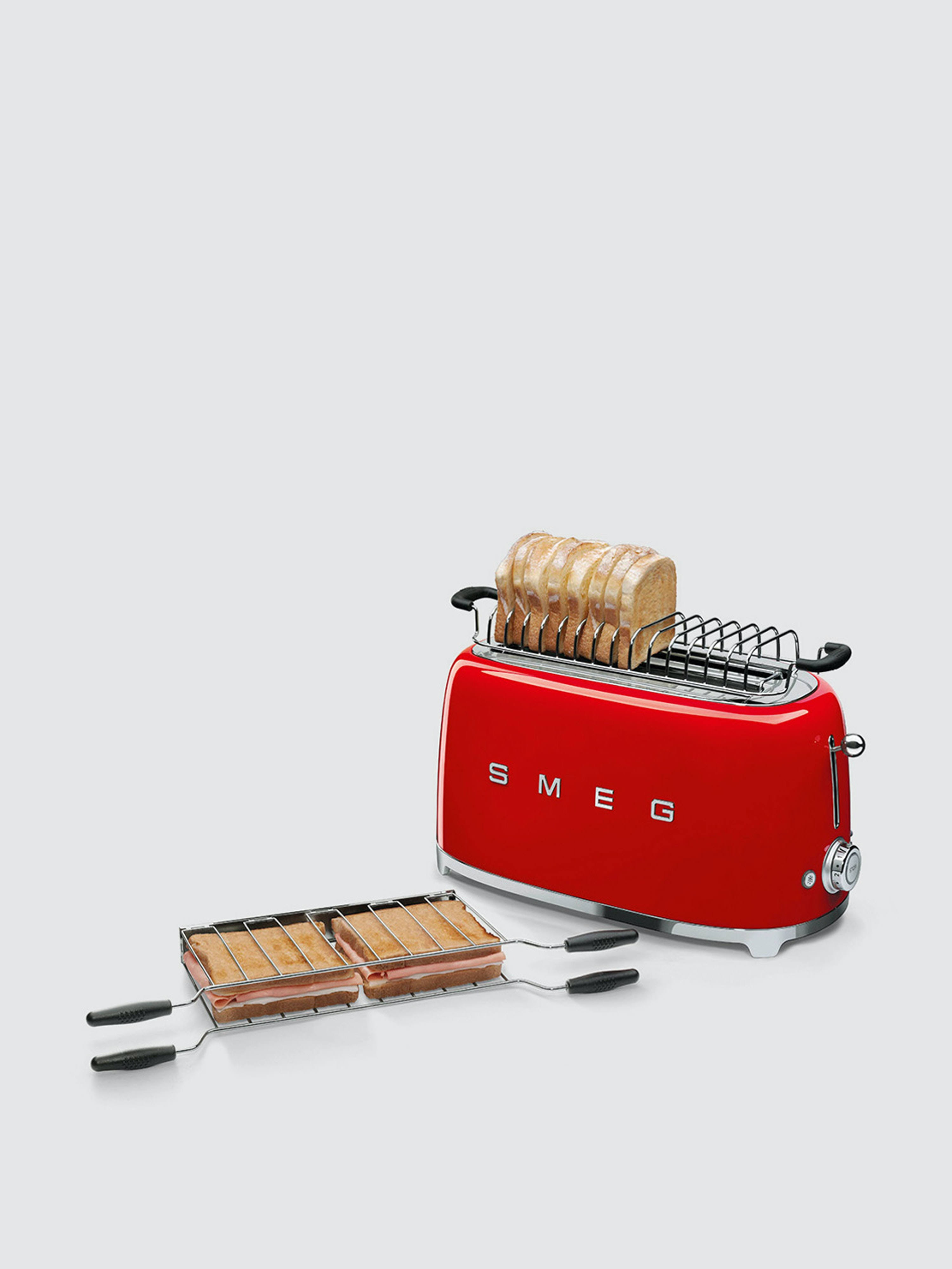 SMEG TSF02 4-Slice Toaster - Red