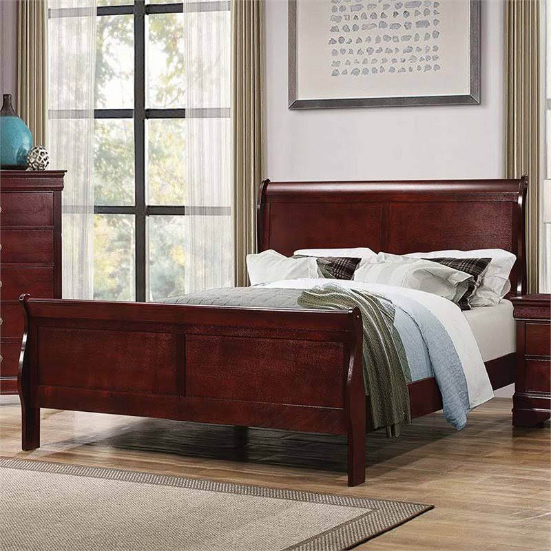 Coaster Furniture Louis Philippe Cherry Full Sleigh Bed