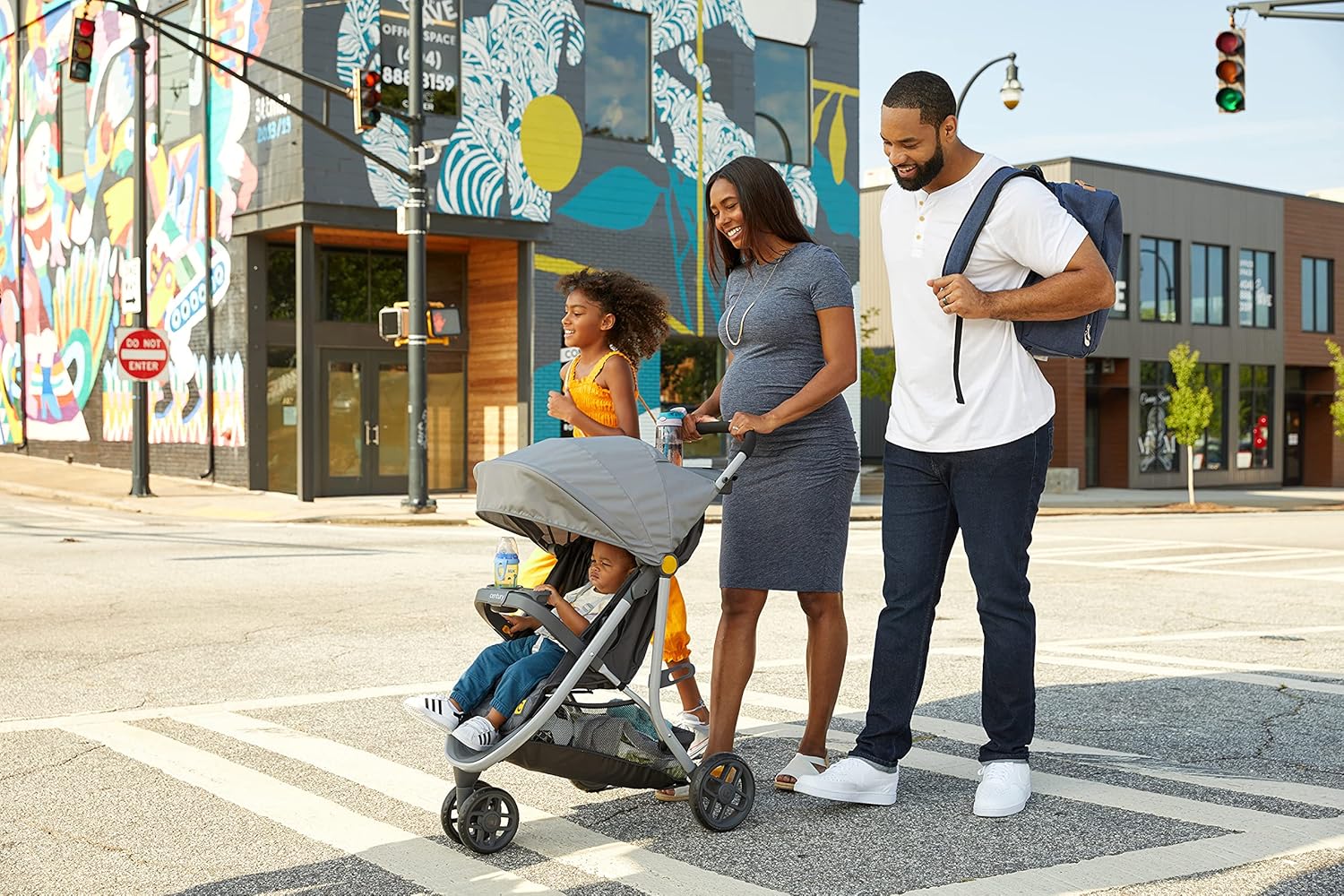 Century Stroll On 3-Wheel 2-in-1 Lightweight Travel System – Infant Car Seat and Stroller Combo, Metro