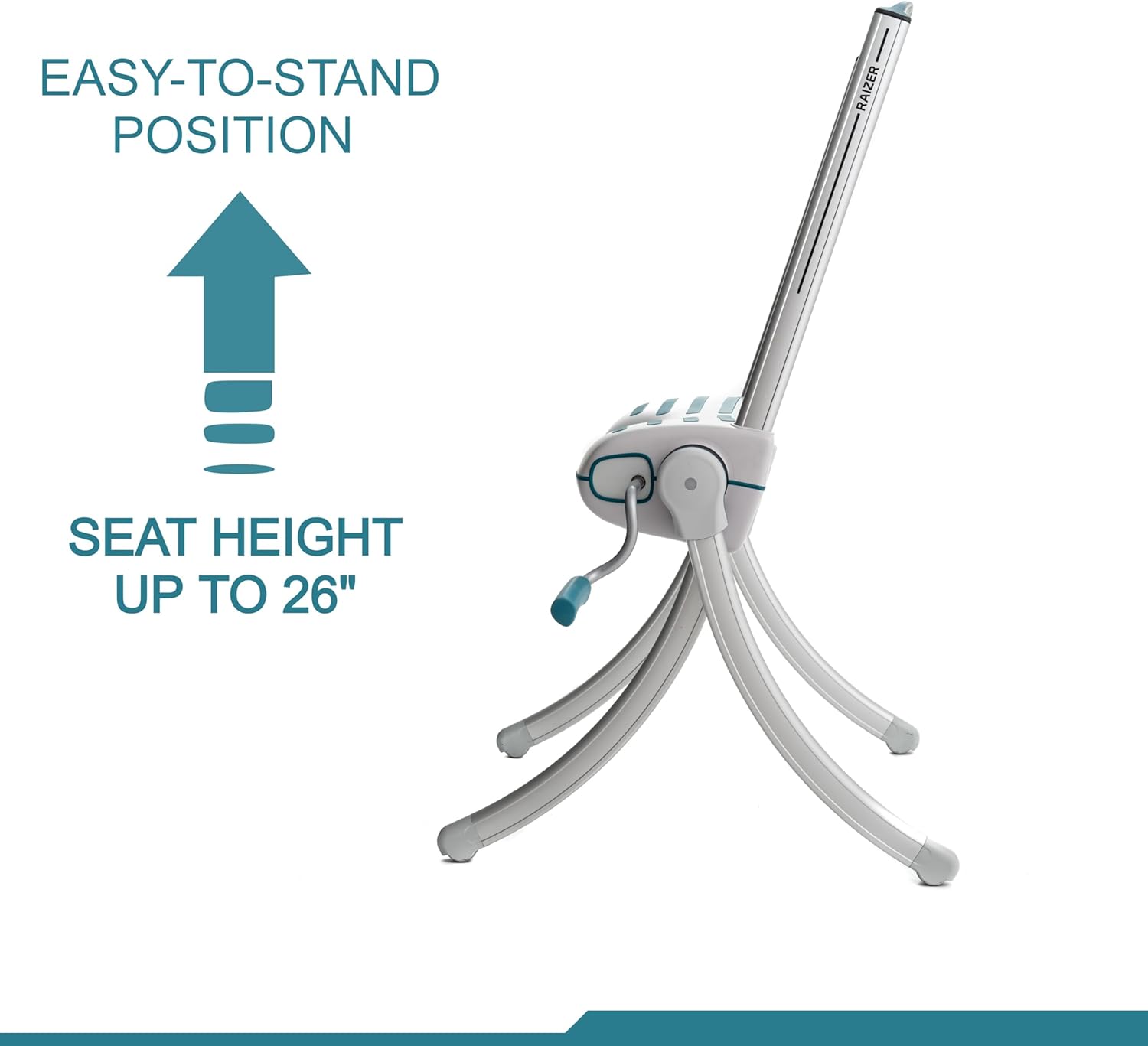 Raizer Lay Flat Patient Lift Device for Home, Elderly, Lift Chair for Seniors, Lift Assist Seat, Portable Lift Aid - Made in Europe - Safely Helps Lift Adults That Fall Get Up from Floor - Liftup M