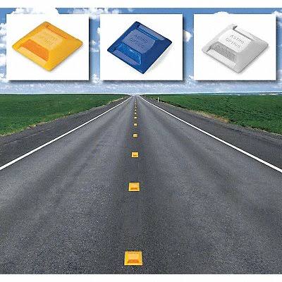 Tapco #102236BXK - Pavement Marker, White, 1 Way, 4 in, Pkg of 100