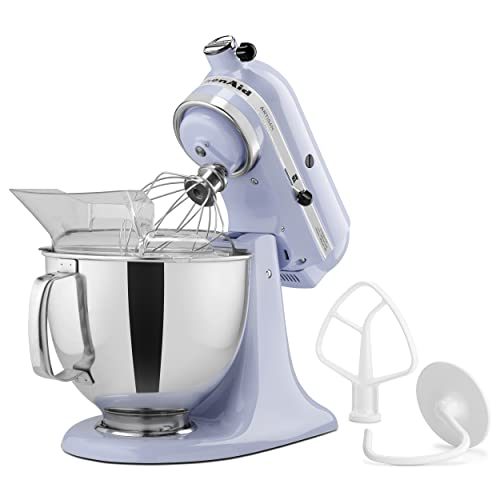 KitchenAid Artisan Series 5 Quart Tilt Head Stand Mixer with Pouring Shield KSM150PS, Removable bowl, Aqua Sky