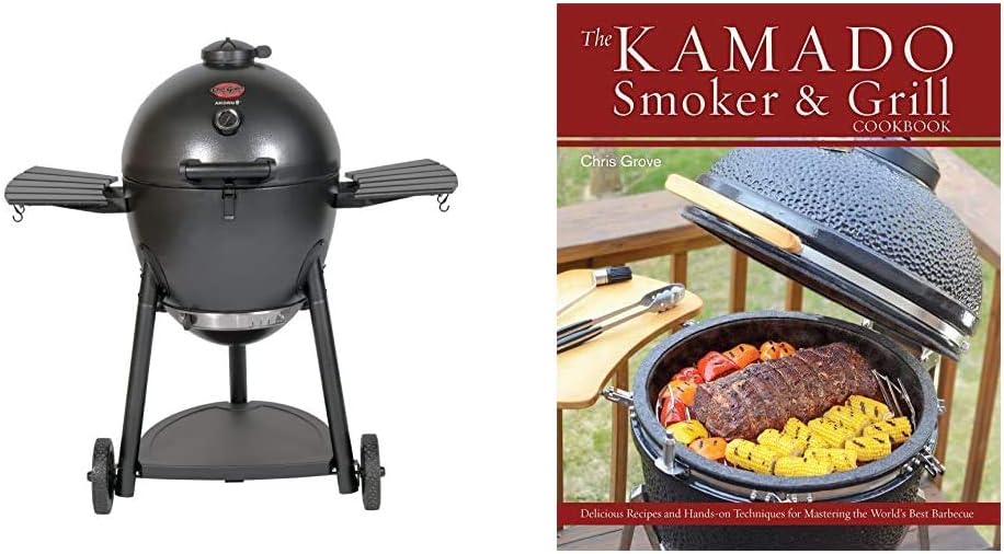 Char-Griller E16620 Akorn Kamado Charcoal Grill, Graphite