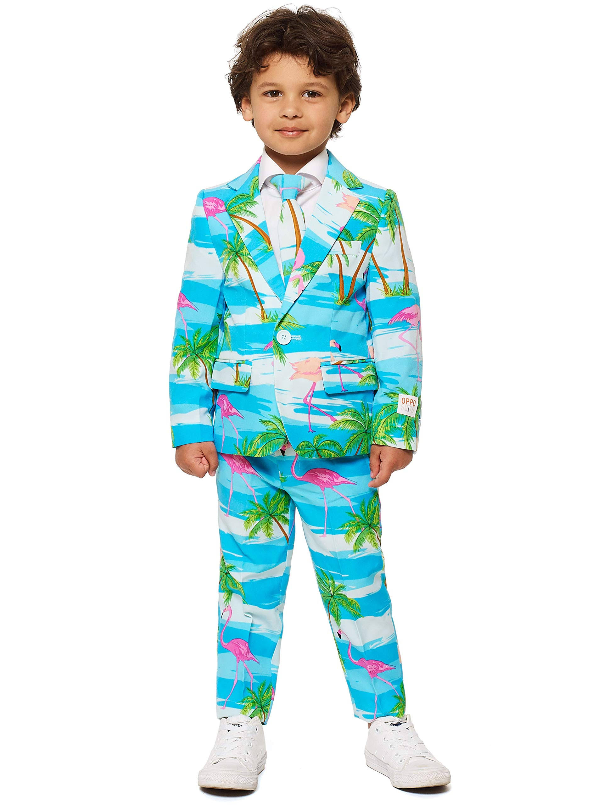 Opposuits Tropical Flaminguy Boy's Suit and Tie