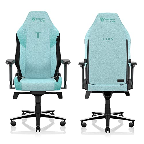 Secretlab Titan Evo Frost Blue Gaming Chair - Reclining, Ergonomic & Heavy Duty Computer Chair with 4D Armrests, Magnetic Head Pillow & Lumbar Support - Big and Tall Up to 395 lbs - Blue - Fabric
