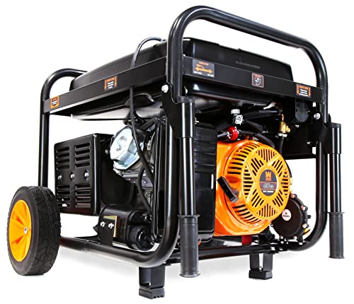 WEN 14,500-Watt 120V/240V Tri-Fuel Generator for Gas, Propane, and Natural Gas, Transfer-Switch Ready with Electric Start, Wheel Kit, and CO Watchdog (TF1450X)