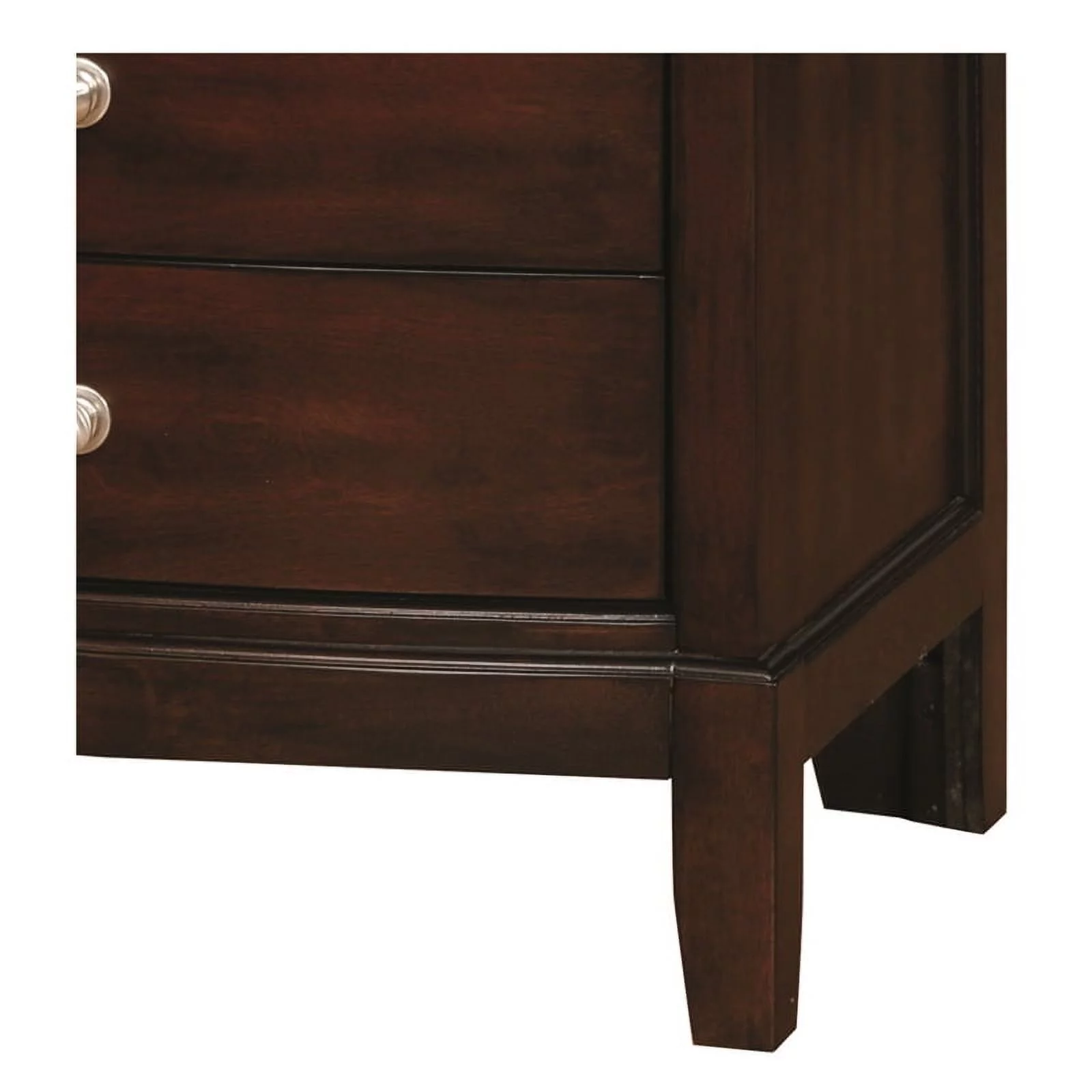 Furniture of America Monaco Wood 3-Drawer Nightstand in Brown Cherry
