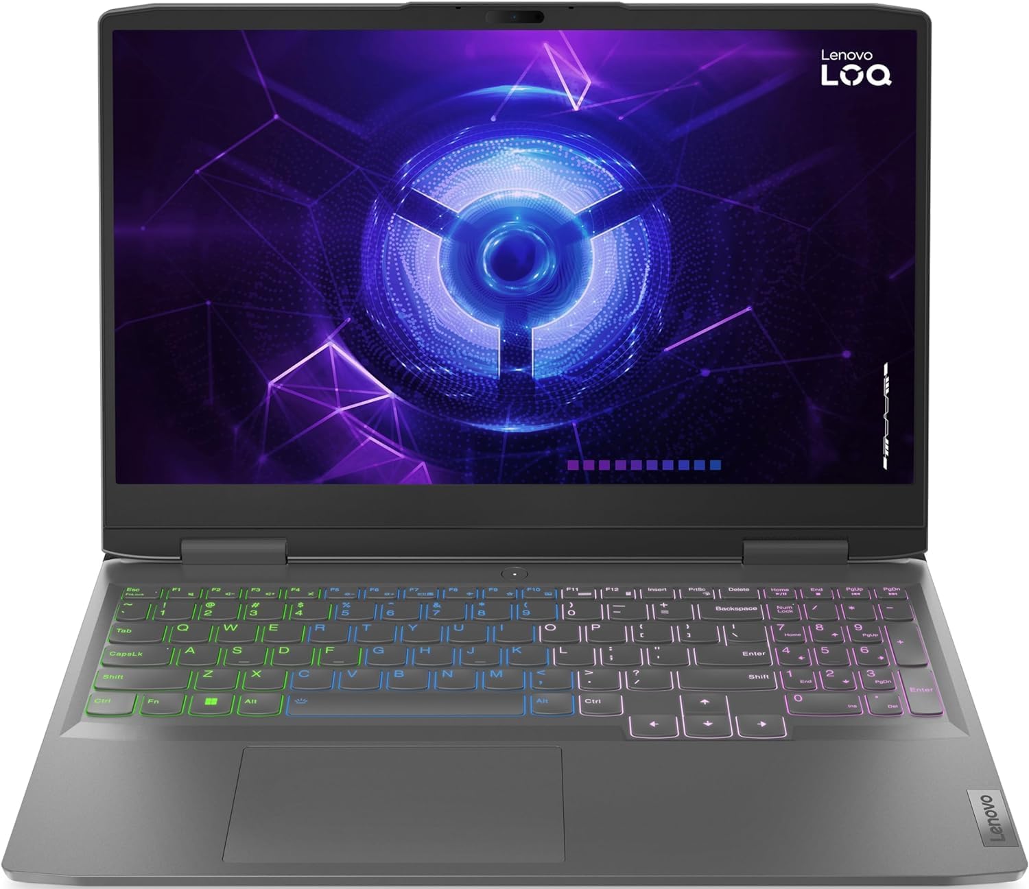 Lenovo LOQ 15IRH8 Gaming & Entertainment Laptop (Intel i7-13700H 14-Core, 16GB DDR5 5200MHz RAM, 512GB PCIe SSD, GeForce RTX 4050, 15.6" 144 Hz Full HD (1920x1080), Win 10 Pro) with USB-C Dock