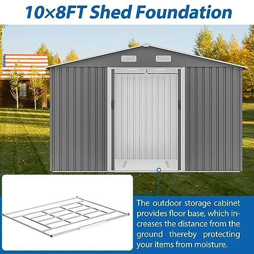 6x4 Ft Outdoor Storage Shed, Heavy-Duty All-Weather Tool Shed with Lockable Doors, Durable Resin Construction for, Patio & Backyard Organization Black