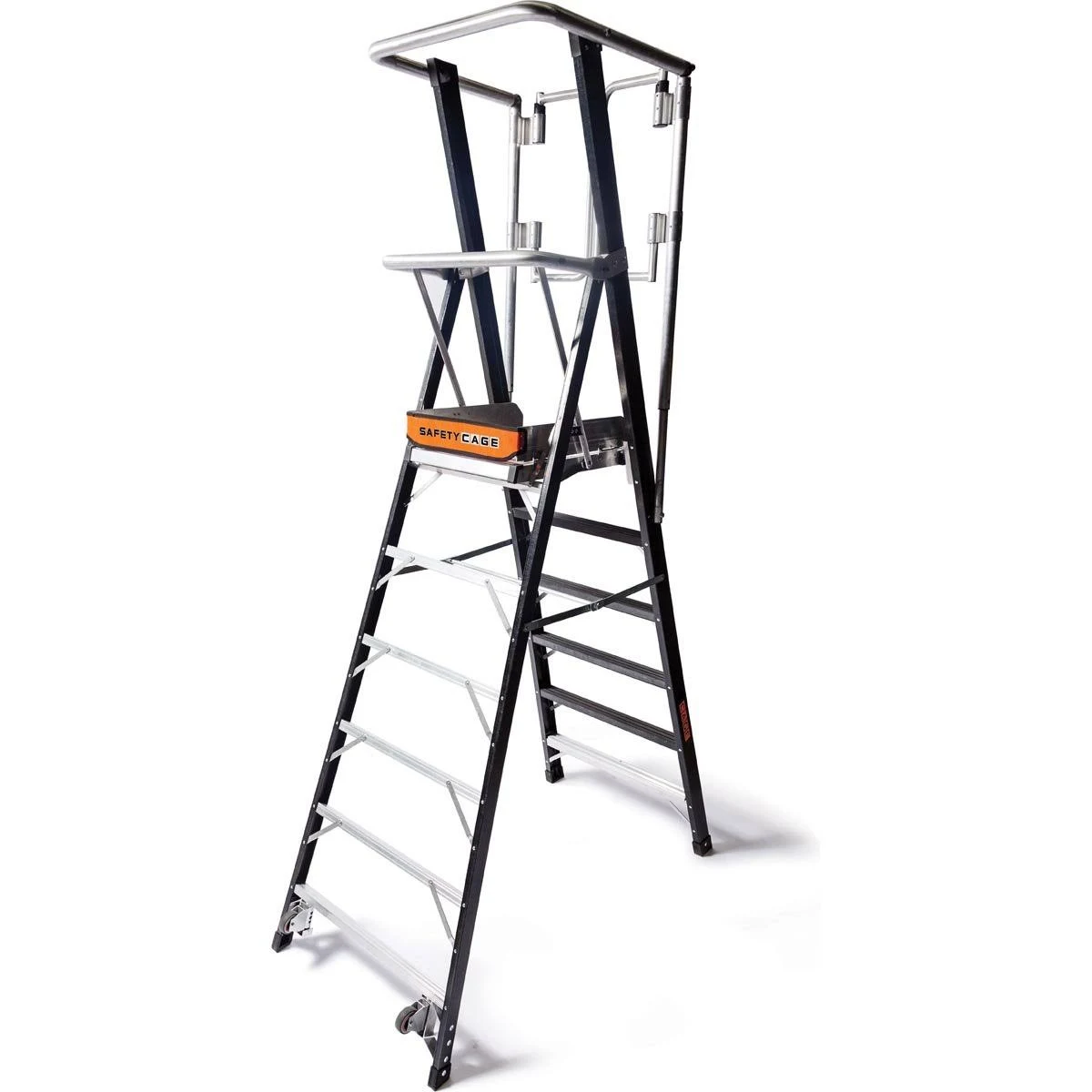 Little Giant Cage-Safety Fiberglass 2& Ladder 19602