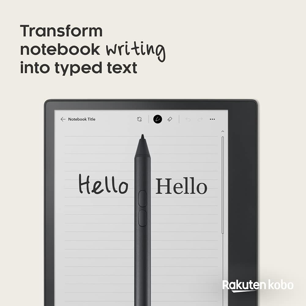 Kobo Elipsa Pack | eReader | 10.3” Glare Free Touchscreen | Mark Up eBooks | Pack Includes Kobo Elipsa, 1 Kobo Stylus & 1 SleepCover | Adjustable Brightness | Carta E Ink Technology | 32 GB of Storage