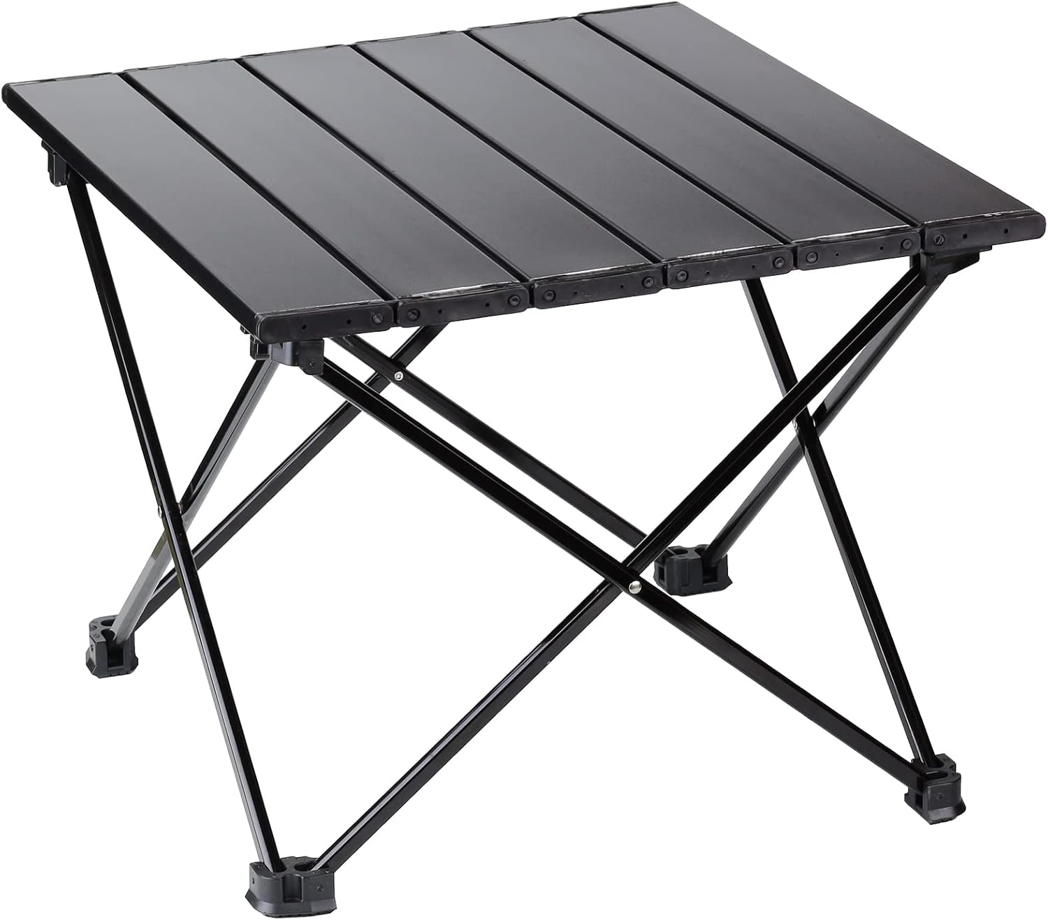 aiGear Folding Table Lightweight Compact Aluminum Alloy Camping Square Portable Table 4 Foot for Outdoor Dining Picnic Party(FT011)