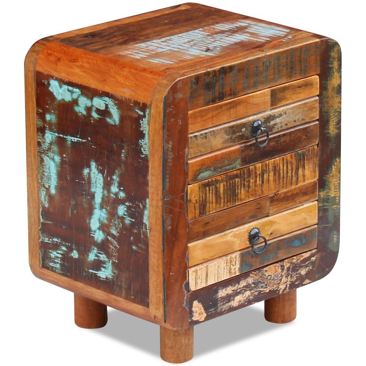 vidaXL Night Cabinet Solid Reclaimed Wood 16.9x22x13x22x20x22