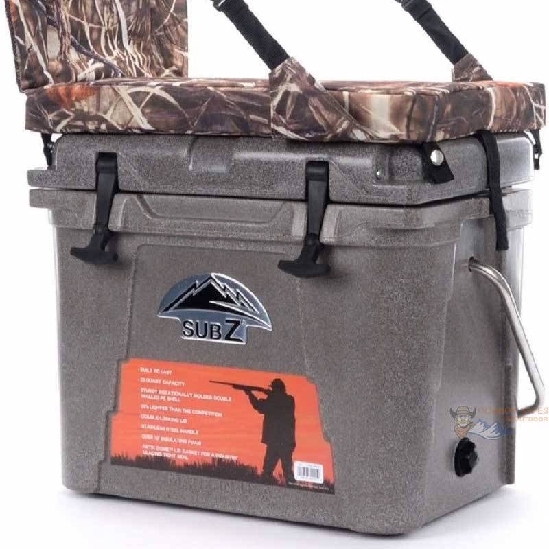 Nash Sub Z Cooler with High Back Seat, Camoflage, 23 quart