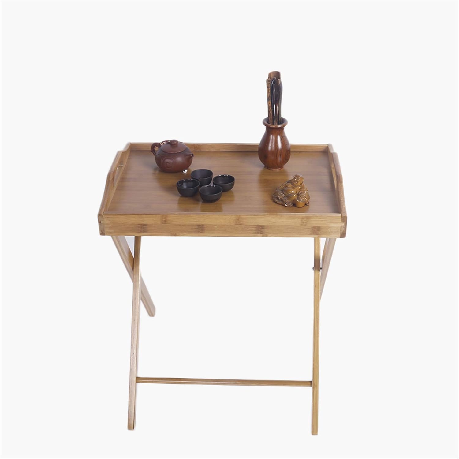ONENOE Wood TV Dinner Folding Tray for Eating, Set of 1 Pack of 2