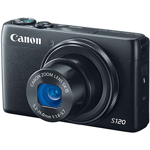 Canon PowerShot S120 Digital Camera w/ 12.1 MP 1/1.7 Inch Sensor & Wi-Fi Enabled Black