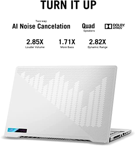 Asus ROG Zephyrus G14 VR Ready Gaming Laptop, 14" 144Hz Full HD IPS Display, 8 Cores AMD Ryzen 9 5900HS,NVIDIA GeForce RTX 3060, Moonlight White-Tikbot Accessories (16GB RAM |1TB PCIe SSD)